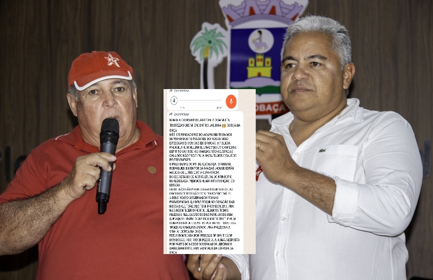 Áudio Vazado: O Presidente do PT-Alcobaça, Rubens Farias estaria expulsando fundadores do acampamento Coroa da Onça? Como assim MPF? Saiba mais!